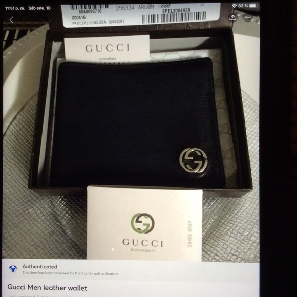 ❌SOLD ❌ Authentic Gucci Leather Wallet - Picture 7 of 8